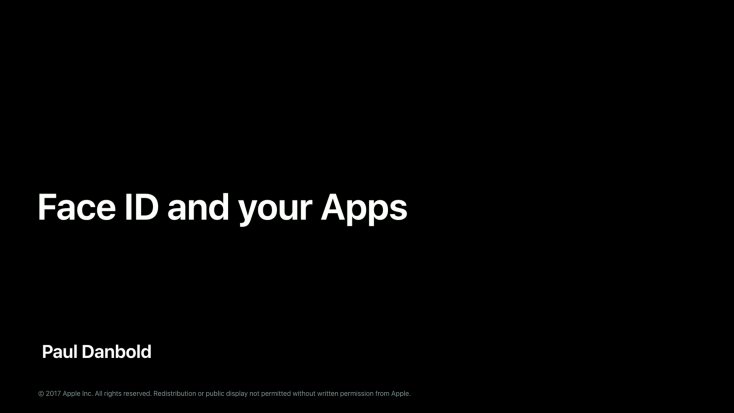 Face ID and your Apps