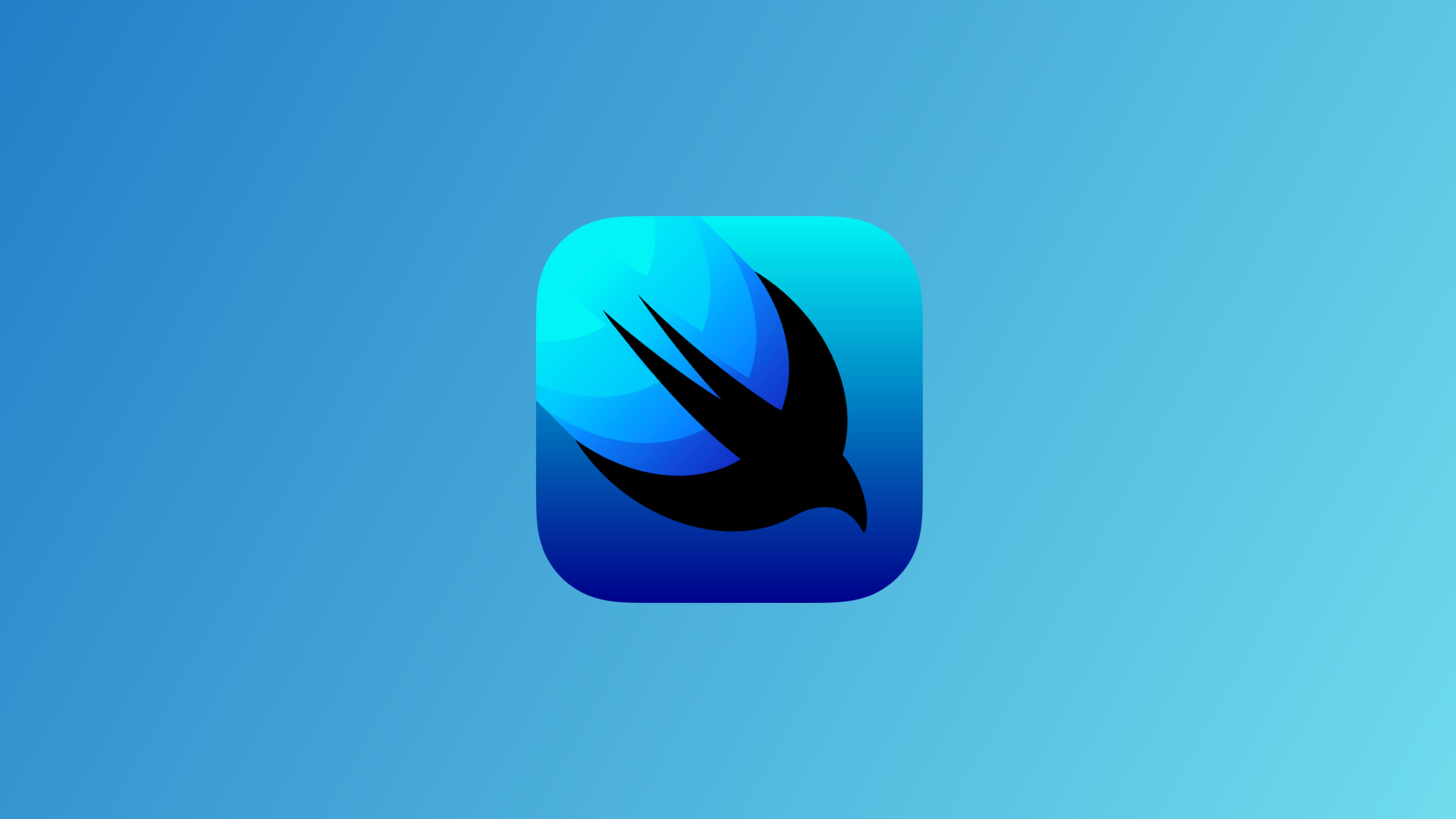 Swiftui icon on blue background