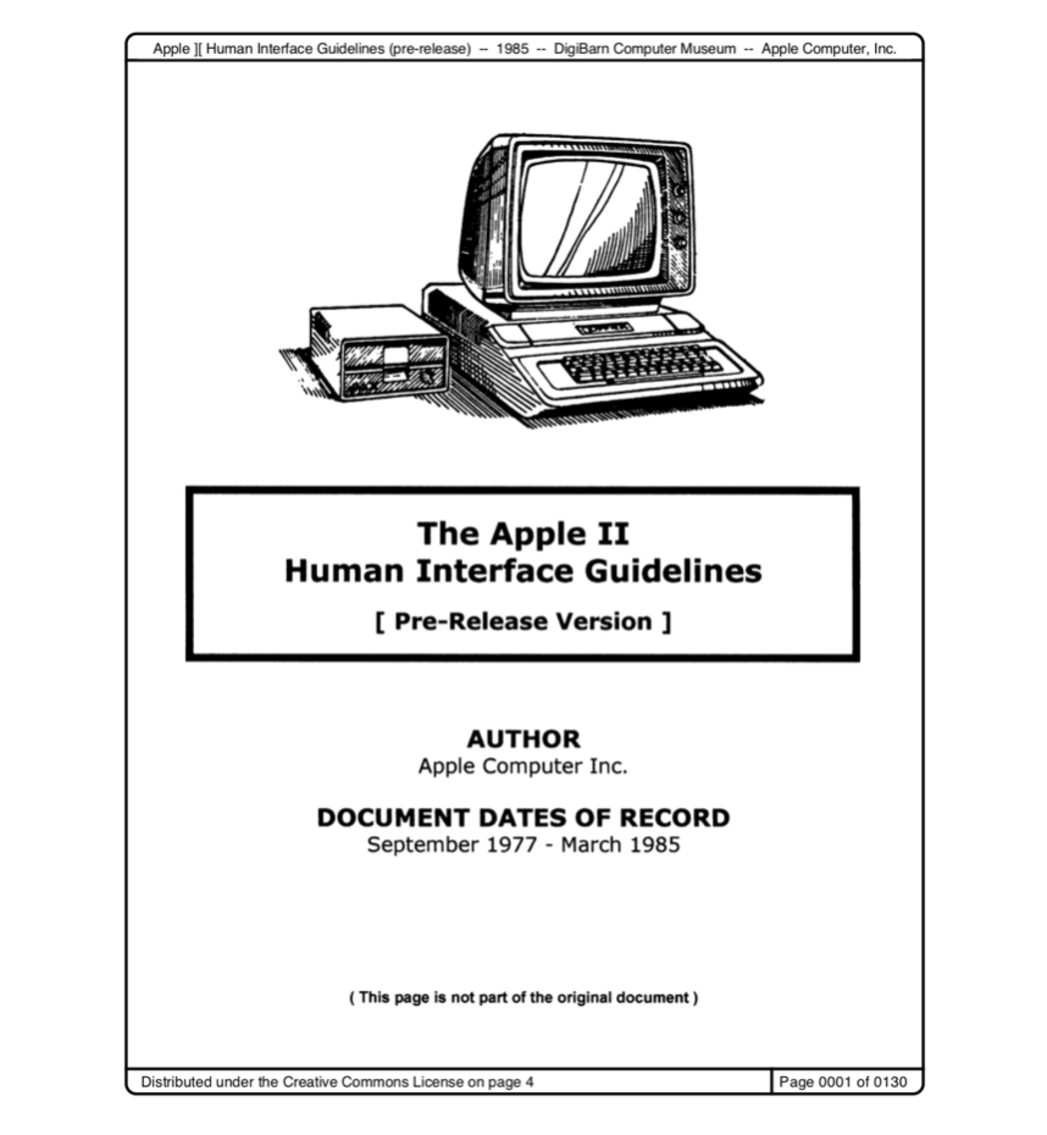 Screenshot of The Apple II Human Interface Guidelines 1985