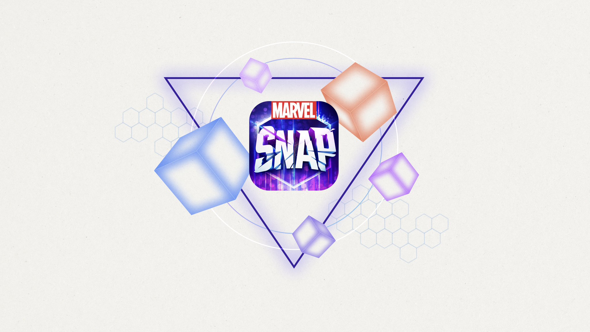 کلاژی از آثار هنری به سبک بازی برنده جایزه طراحی اپل، MARVEL SNAP.