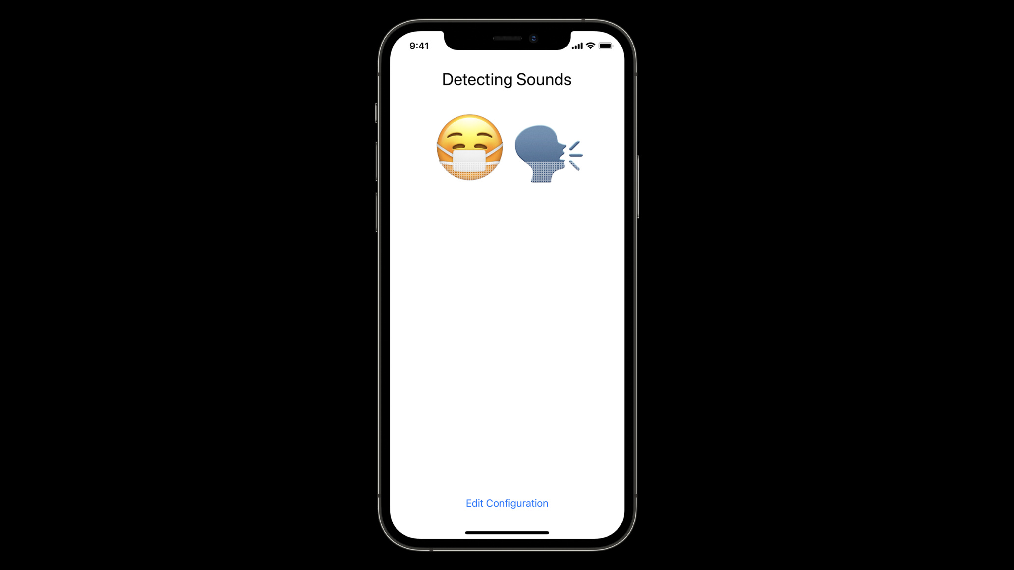 Developer Laurence Moroney built an app for the “Build an app using built-in Sound Classification” challenge that takes the built-in sound classes and renders them as emoji.