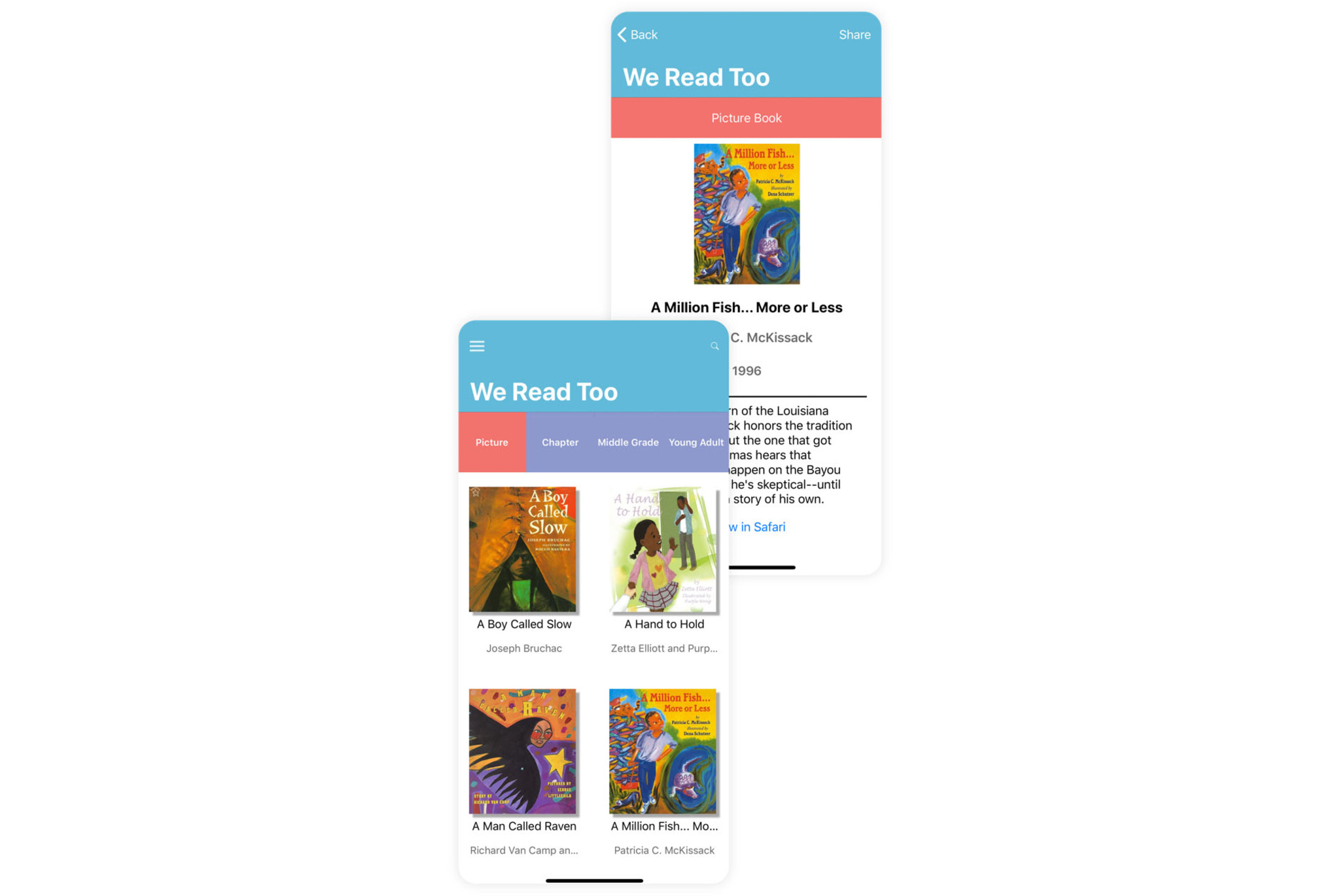 We Read Too has become one of the most comprehensive catalogs of children’s books by writers of color, featuring characters of color.