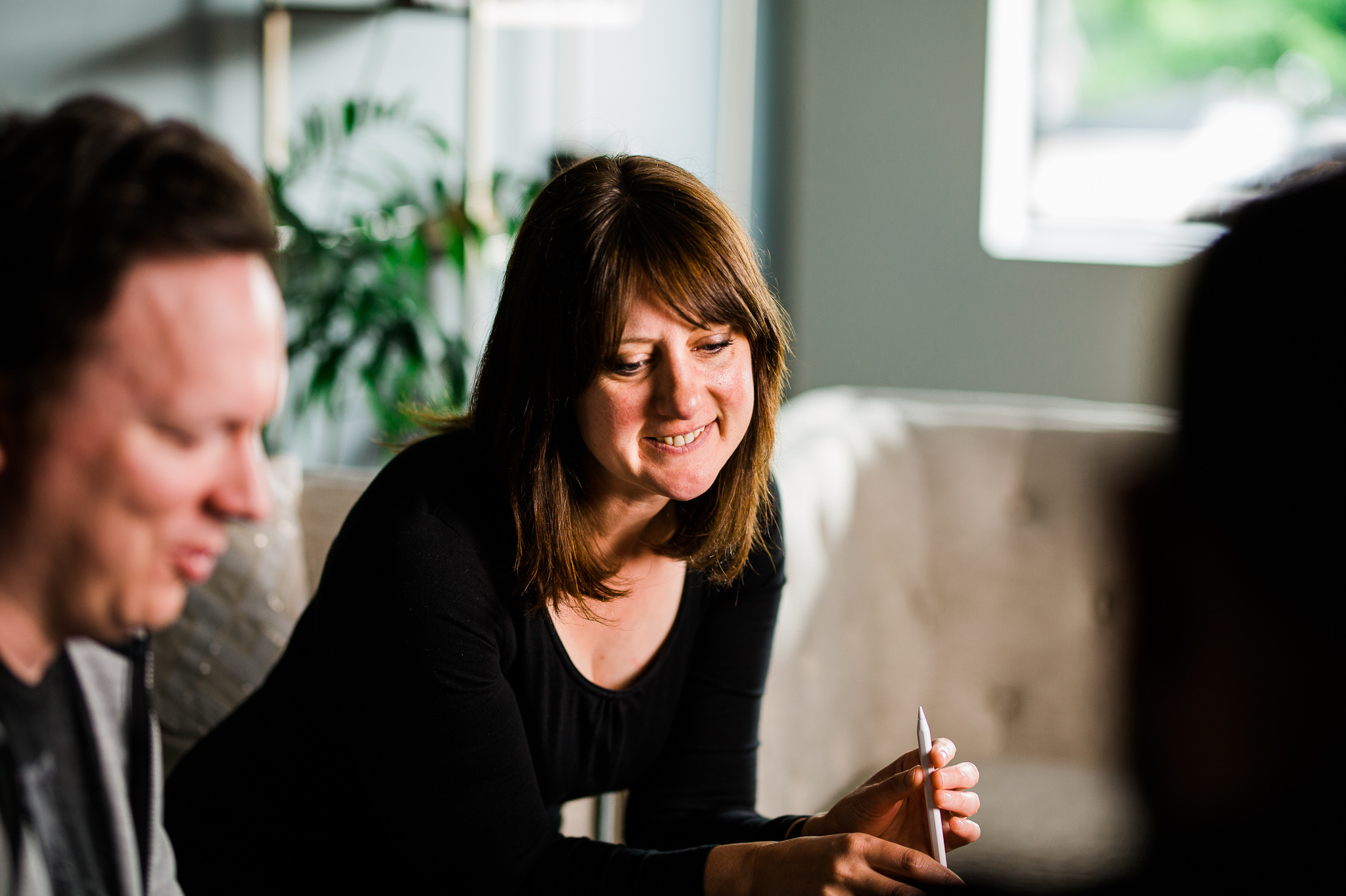 A photo of Claire d’Este, Procreate’s chief product officer, in the office.