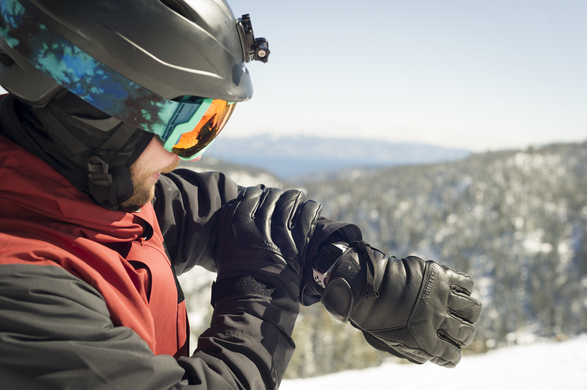 Curtis Herbert, taking *Slopes* out on the slopes.