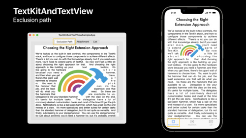 TextKit 및 텍스트 보기의 새로운 기능