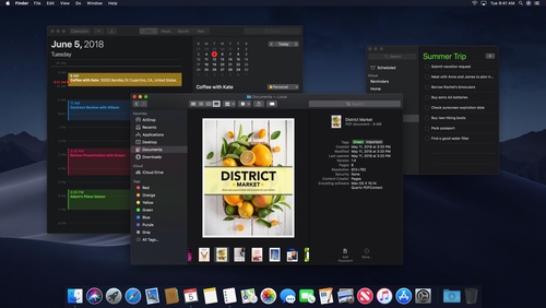 apple os x dark mode