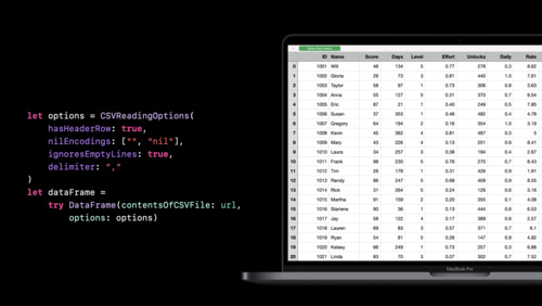 Explore and manipulate data in Swift with TabularData Tech Talks