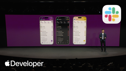 Liquid Glass showcase: Slack