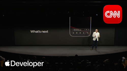 Liquid Glass showcase: CNN